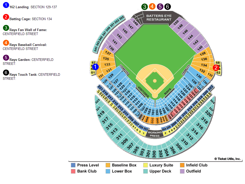 Tropicana Field Tickets & Seating Chart - ETC